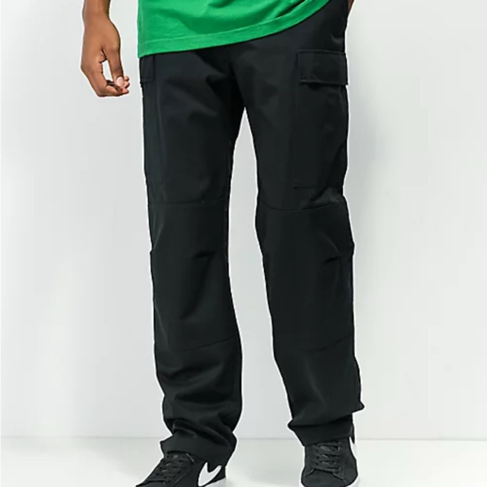 Empyre Loose Fit Black Cargo Skate Pants